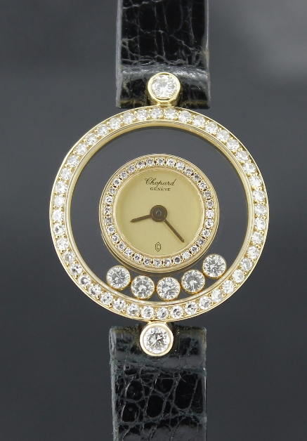 (image for) CHOPARD 18K YELLOW GOLD HAPPY DIAMOND